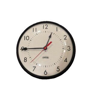 Vintage 1970s Standard Electric Time Co. Industrial School Wall Clock Working